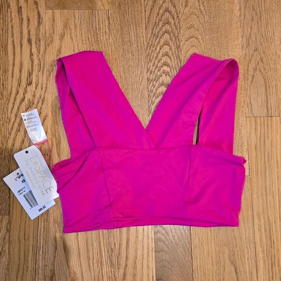 L*Space Women's Parker Bikini Top Pink Size XS NWT - Picture 6 of 6